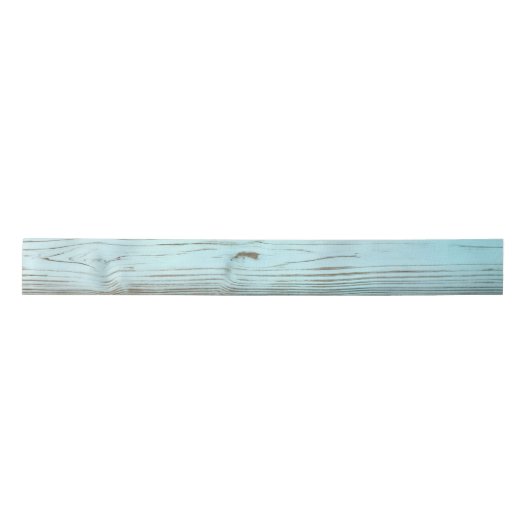 Retro turquoise verf op rustiek hout lint (Voorkant)