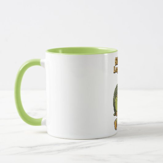 Retro Turtle Calm Progress Color Inside Mug (Gauche)