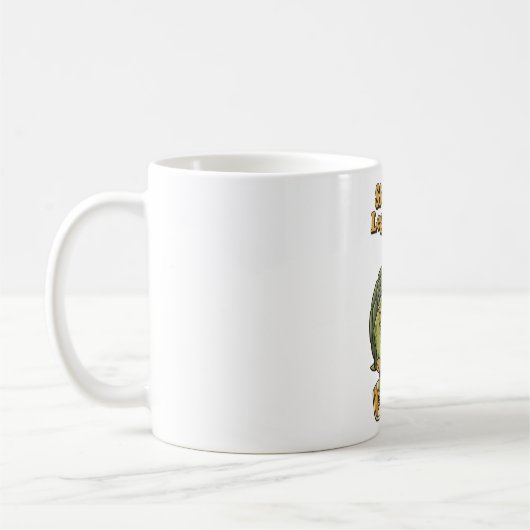 Retro Turtle Legendary Calm White Mug (Gauche)