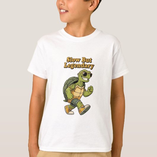 Retro Turtle Legendary Pace Kids T-Shirt (Devant)