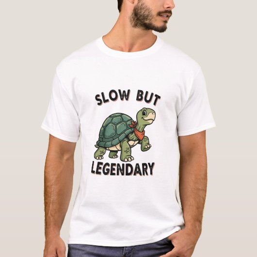 Retro Turtle Legendary Pace Men’s Graphic T-Shirt (Voorkant)