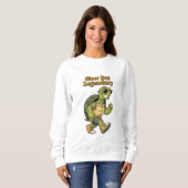 Retro Turtle Slow But Legendary Women’s Sweatshirt (Devant entier)