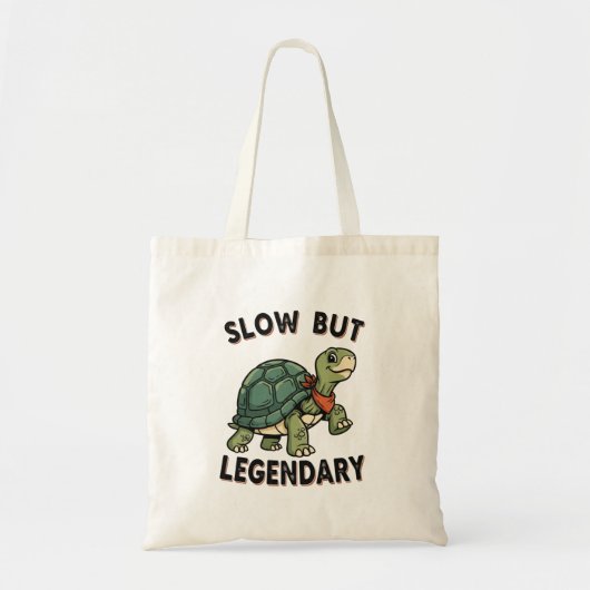 Retro Turtle Slow Life Canvas Tote Bag (Devant)