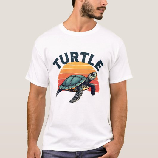 Retro Turtle T-Shirt (Voorkant)