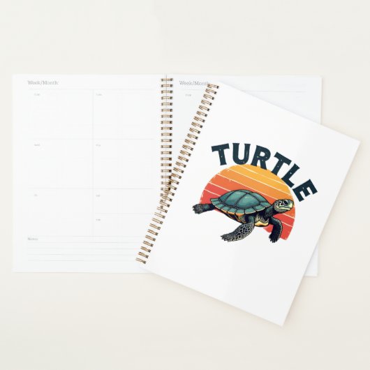 Retro Turtle T-Shirt Planner (Display)