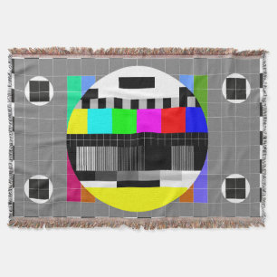 Retro TV geen signaalillustratie. Deken