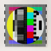 Retro TV geen signaalillustratie. Legpuzzel (Horizontaal)