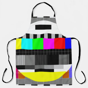 Retro TV geen signaalillustratie. Schort