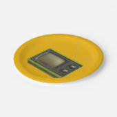 Retro-tv Papieren Bordje (Gekanteld)