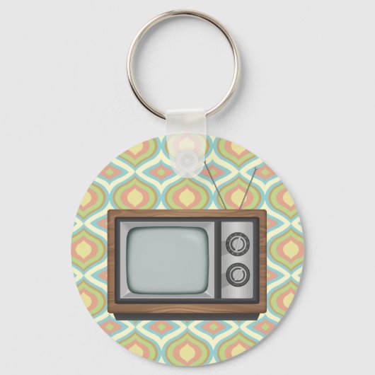 Retro-tv Sleutelhanger (Voorkant)