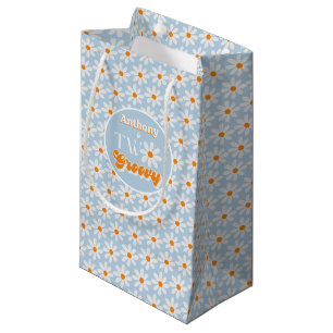 Retro Twee Groovy Jongens 2e Verjaardag Klein Cadeauzakje