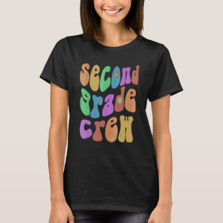 Retro Tweede Klas Bemanning Hallo 2e Klas Roze T-shirt