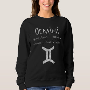 Retro Tweeling Sterrenbeeld Cadeau voor Astrologie Trui