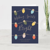 Retro Twinkles Holiday Card Feestdagen Kaart (Voorkant)