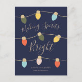 Retro Twinkles Holiday Card Feestdagenkaart (Voorkant)