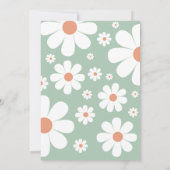 Retro Two Groovy 70's Style Birthday Uitnodiging (Achterkant)