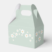 Retro two Groovy Daisy Favor Box Bedankdoosjes (Achterkant)