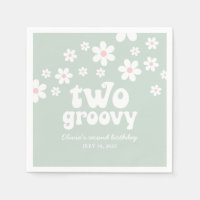 Retro Two Groovy madelief boho bloemige tweede ver