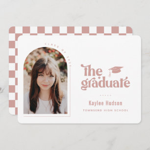 Retro Type Afstuderen Foto Aankondiging