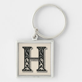 Retro  Type H Monogram Sleutelhanger