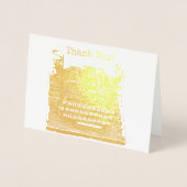  Retro typemachine Bedankt Opmerking Folie Kaarten (Voorkant)