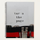 Retro Typewriter "Draai de pagina" Planner (Voorkant)