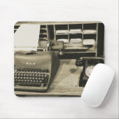 Retro Typewriter en Telefoon Muismat (Met muis)