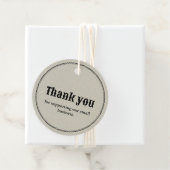  Retro Typografie Business Dank u Label (In situ)