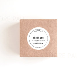 Retro Typografie Business Dank u Sticker