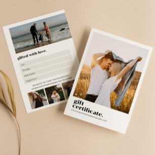 Retro Typografie Fotografie Cadeaubon