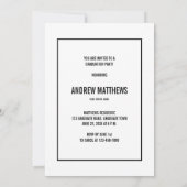 Retro Typografie Fotografie Uitnodiging (Achterkant)