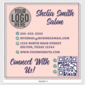 Retro Typografie Koel Kleurenschema Zakelijk Sticker (Vel)