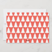 Retro typografie moderne foto vakantie kerst feestdagenkaart (Achterkant)