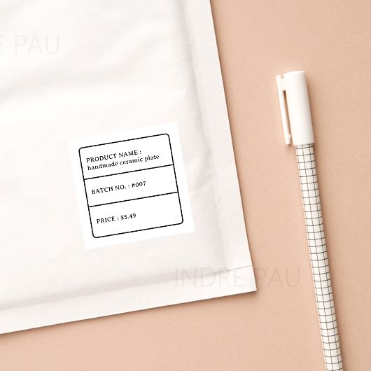 Retro Typografie Productprijs Label Sticker