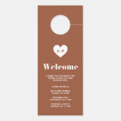 Retro Typografie Terracotta niet storen bruiloft (Achterkant)