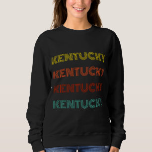 Retro typografie van de Amerikaanse staat Kentucky Trui