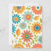 Retro Typografie Zomer Zon Bruiloft Kaart (Achterkant)