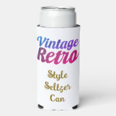 Retro Typography Design -20-oz (Seltzer Voorkant)