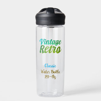  Retro Typography Design -20-oz Waterfles