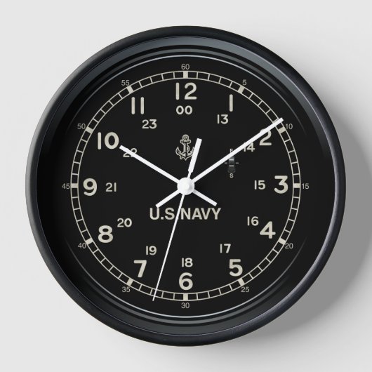 Retro U.S. NAVY Clock imitation (Voorkant)