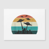 Retro UFO Attack Sunset - Cool Vliegende Sauc (Voorkant)