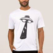Retro UFO Ontvoering Grafische Alien Sci-Fi T-shirt (Voorkant)