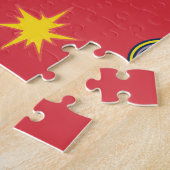 Retro UFO Space Invaders Legpuzzel (Zijkant)