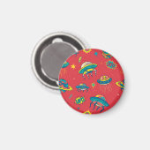 Retro UFO Space Invaders Magneet (Voorkant / Achterkant)