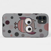 Retro Uil Case-Mate iPhone Case (Achterkant (horizontaal))