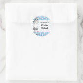 Retro "Uit de Keuken" Blues Sticker (Tas)
