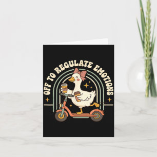 Retro uit om emoties te reguleren gans geestelijke kaart