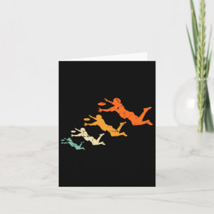 Retro Ultimate Frisbee Player Disk Ultimat Kaart