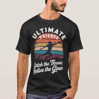 Retro Ultimate Frisbee Player Mannen T-shirt