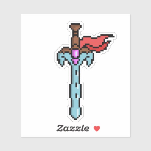 Retro Ultimate Sword Sticker (Feuille)